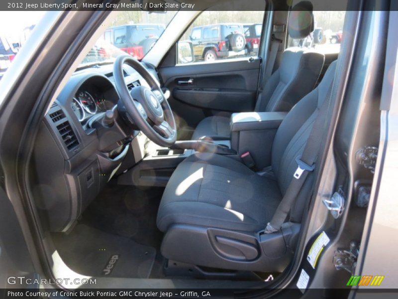 Mineral Gray Metallic / Dark Slate Gray 2012 Jeep Liberty Sport