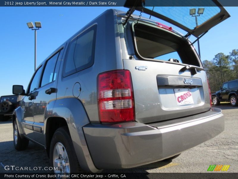 Mineral Gray Metallic / Dark Slate Gray 2012 Jeep Liberty Sport