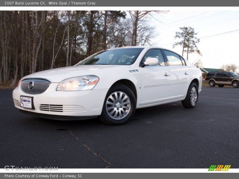 White Opal / Titanium Gray 2007 Buick Lucerne CX