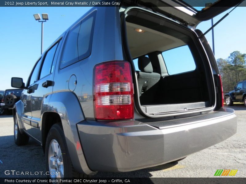 Mineral Gray Metallic / Dark Slate Gray 2012 Jeep Liberty Sport
