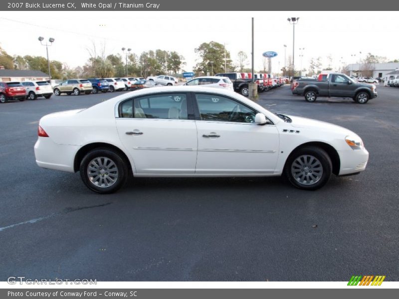 White Opal / Titanium Gray 2007 Buick Lucerne CX