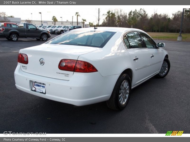 White Opal / Titanium Gray 2007 Buick Lucerne CX