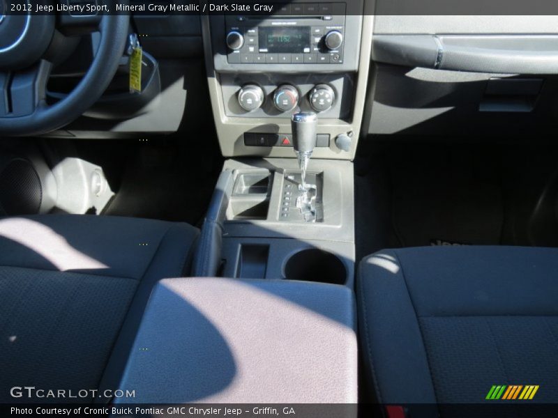 Mineral Gray Metallic / Dark Slate Gray 2012 Jeep Liberty Sport