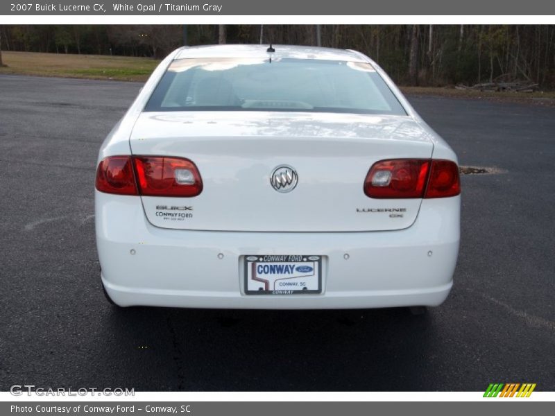 White Opal / Titanium Gray 2007 Buick Lucerne CX