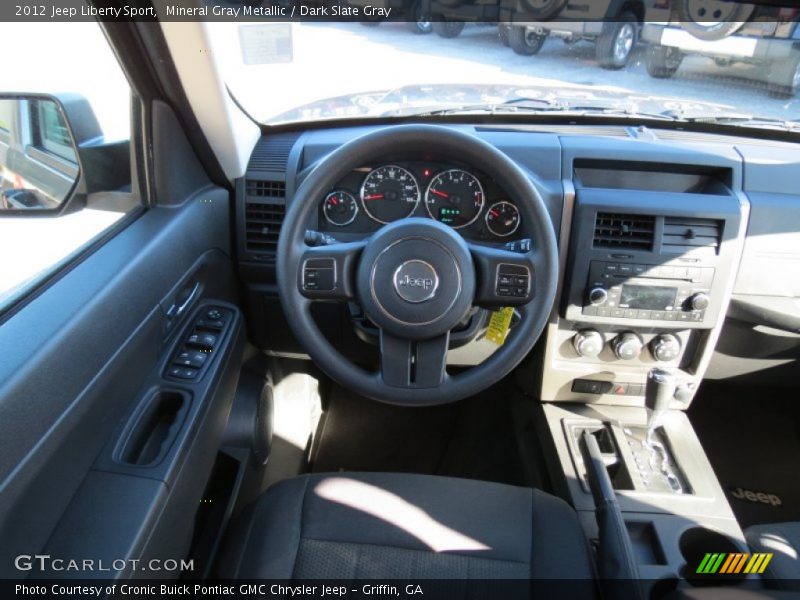 Mineral Gray Metallic / Dark Slate Gray 2012 Jeep Liberty Sport