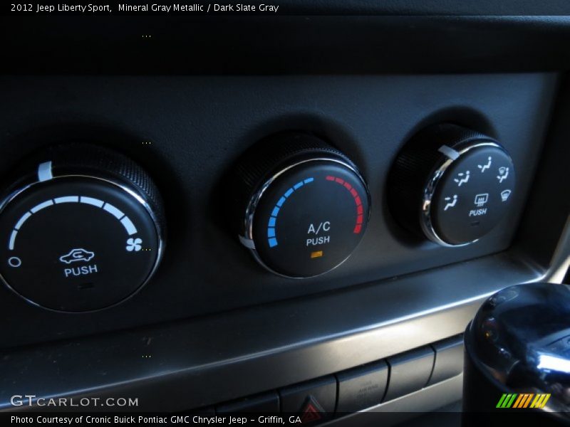 Mineral Gray Metallic / Dark Slate Gray 2012 Jeep Liberty Sport