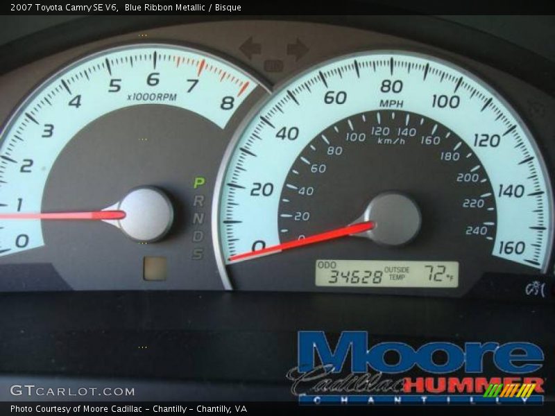 Blue Ribbon Metallic / Bisque 2007 Toyota Camry SE V6