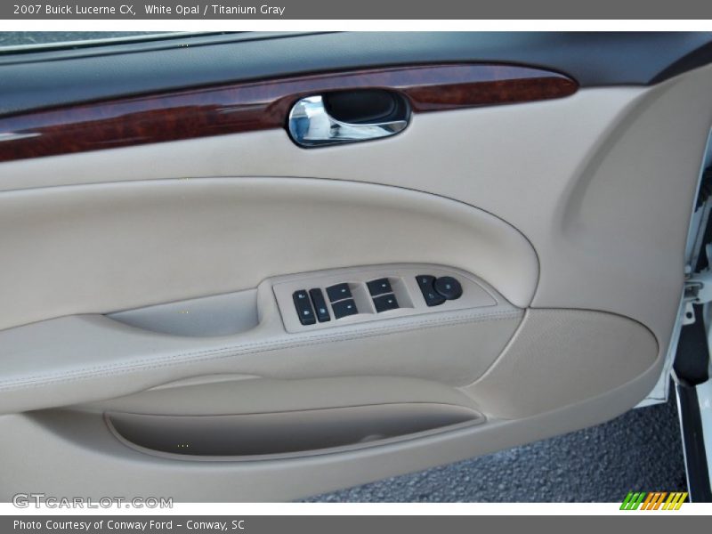 White Opal / Titanium Gray 2007 Buick Lucerne CX