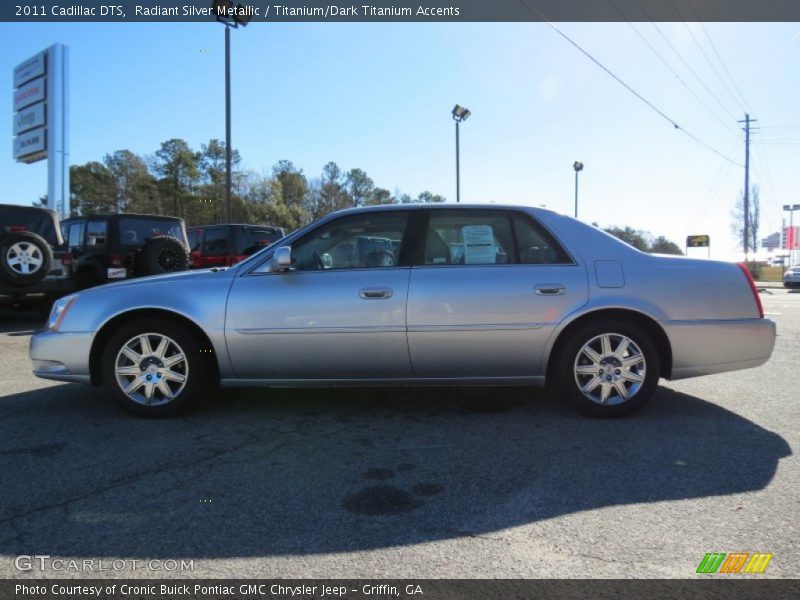 Radiant Silver Metallic / Titanium/Dark Titanium Accents 2011 Cadillac DTS