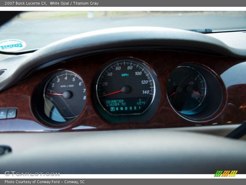 White Opal / Titanium Gray 2007 Buick Lucerne CX