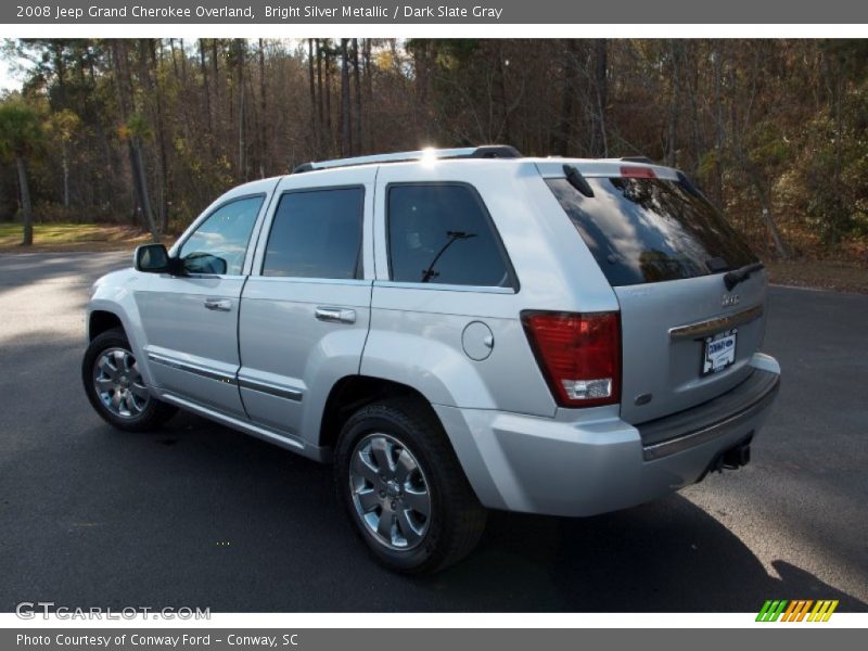 Bright Silver Metallic / Dark Slate Gray 2008 Jeep Grand Cherokee Overland