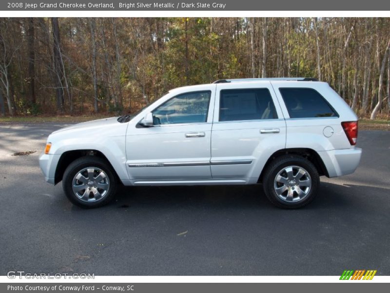 Bright Silver Metallic / Dark Slate Gray 2008 Jeep Grand Cherokee Overland