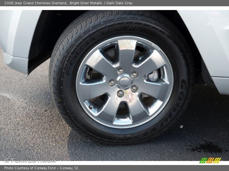 Bright Silver Metallic / Dark Slate Gray 2008 Jeep Grand Cherokee Overland