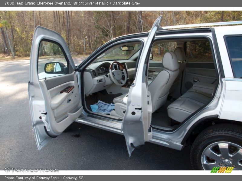 Bright Silver Metallic / Dark Slate Gray 2008 Jeep Grand Cherokee Overland