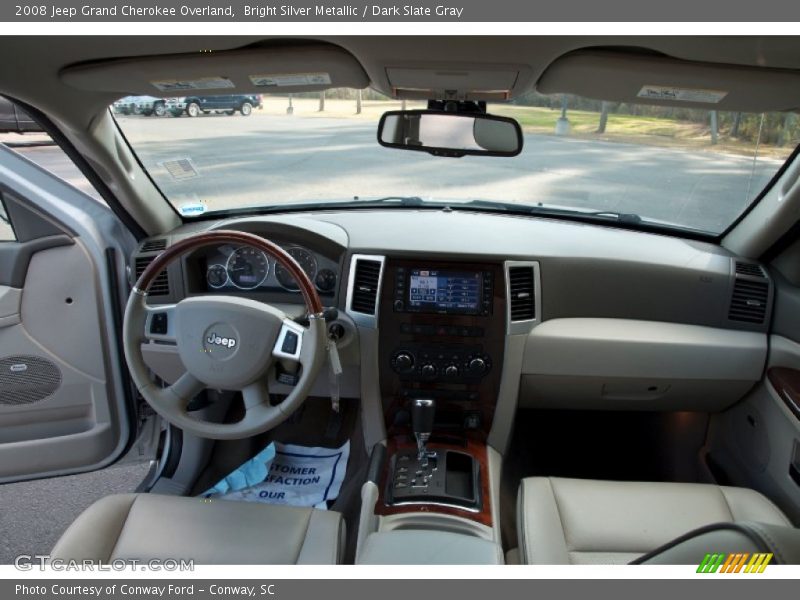 Bright Silver Metallic / Dark Slate Gray 2008 Jeep Grand Cherokee Overland