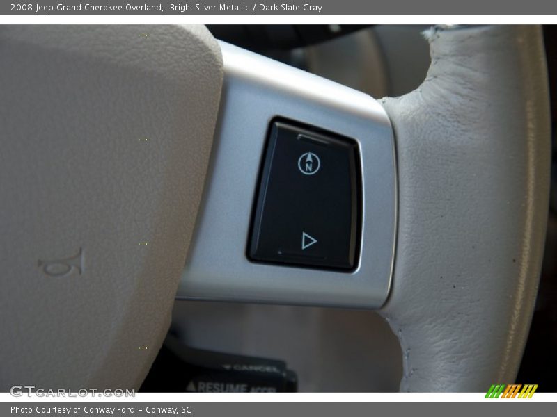 Bright Silver Metallic / Dark Slate Gray 2008 Jeep Grand Cherokee Overland