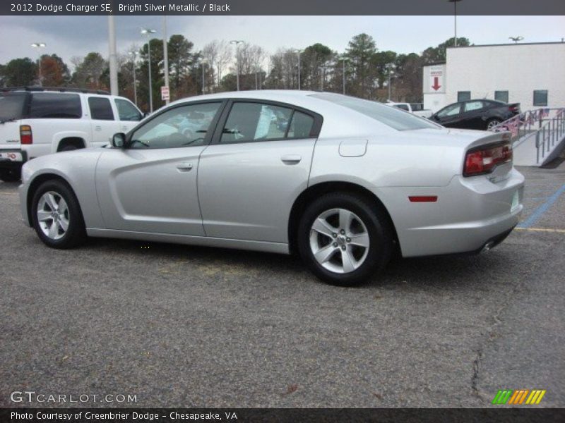 Bright Silver Metallic / Black 2012 Dodge Charger SE