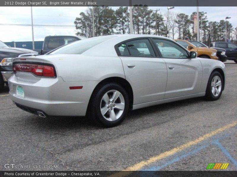 Bright Silver Metallic / Black 2012 Dodge Charger SE