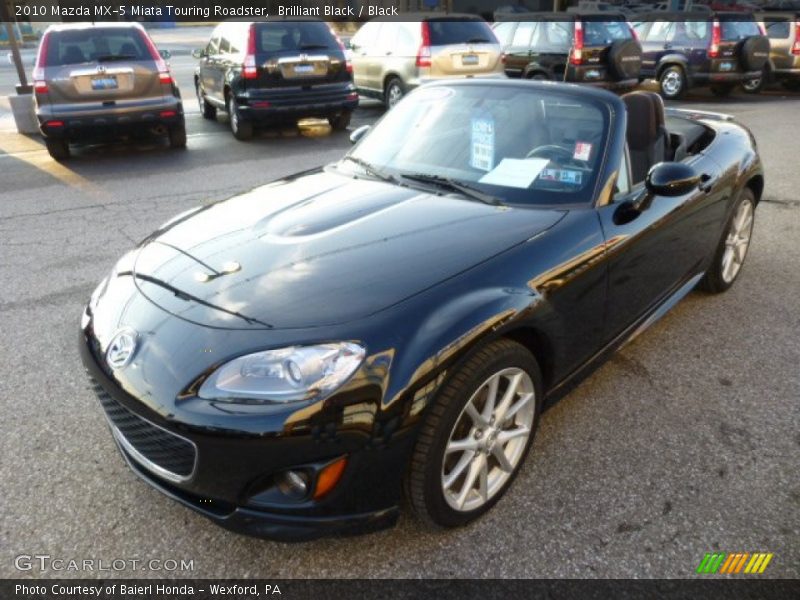 Brilliant Black / Black 2010 Mazda MX-5 Miata Touring Roadster
