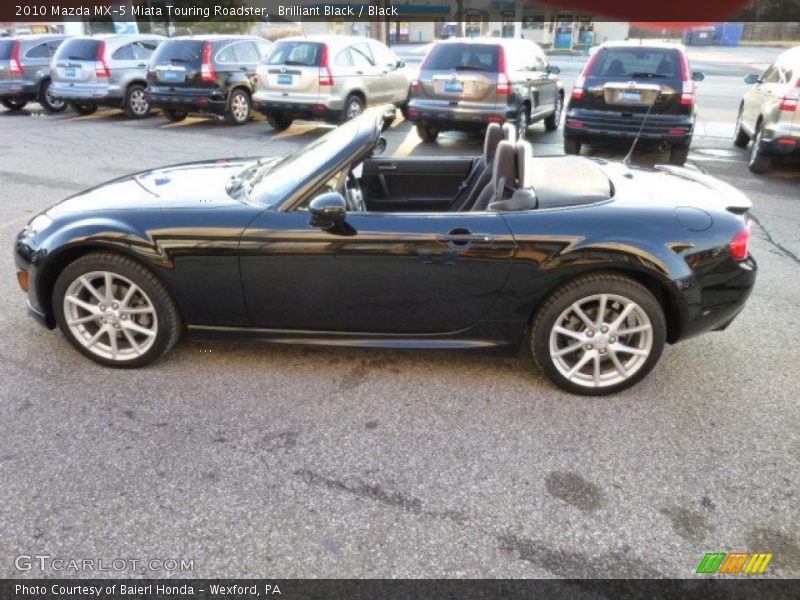 Brilliant Black / Black 2010 Mazda MX-5 Miata Touring Roadster