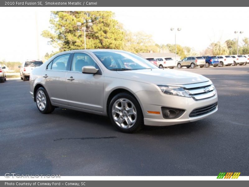 Smokestone Metallic / Camel 2010 Ford Fusion SE