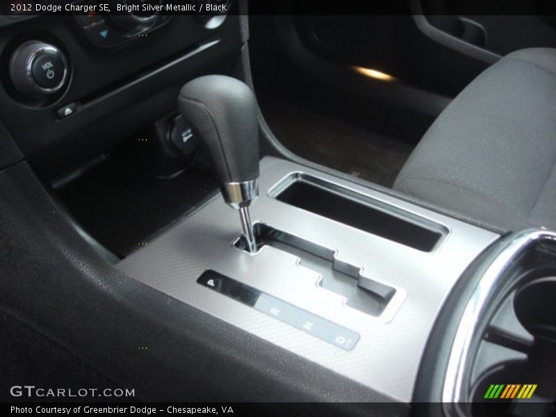 Bright Silver Metallic / Black 2012 Dodge Charger SE