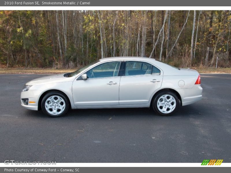 Smokestone Metallic / Camel 2010 Ford Fusion SE