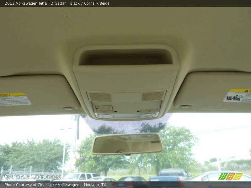 Black / Cornsilk Beige 2012 Volkswagen Jetta TDI Sedan