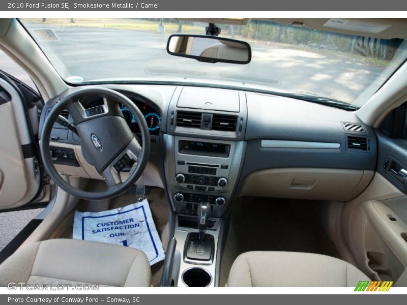 Smokestone Metallic / Camel 2010 Ford Fusion SE