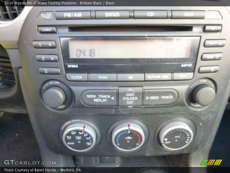 Brilliant Black / Black 2010 Mazda MX-5 Miata Touring Roadster