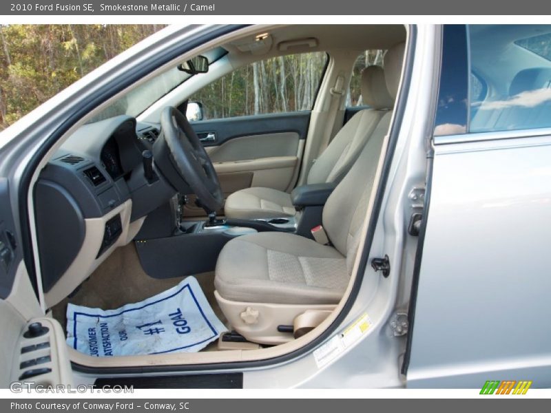 Smokestone Metallic / Camel 2010 Ford Fusion SE