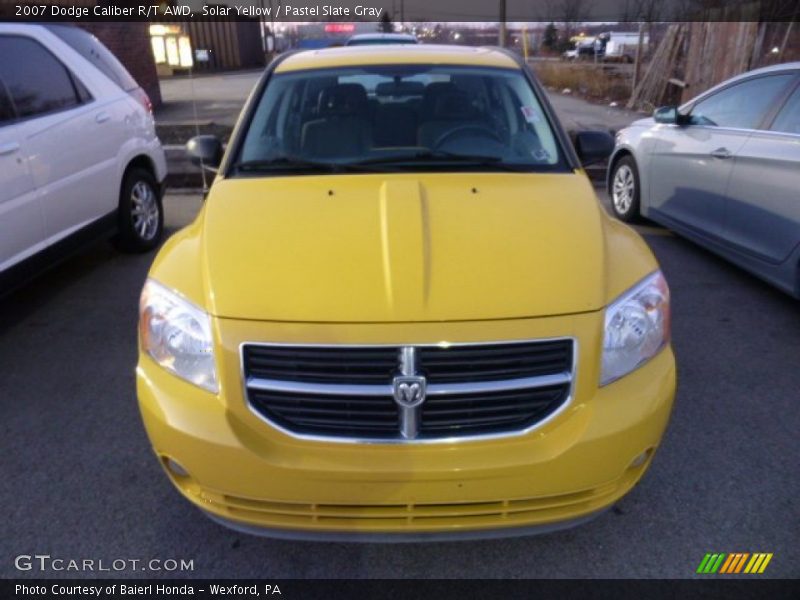 Solar Yellow / Pastel Slate Gray 2007 Dodge Caliber R/T AWD