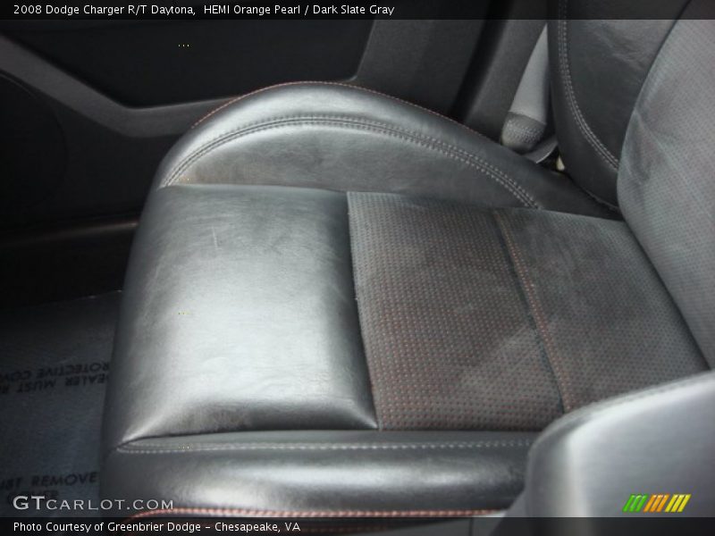 HEMI Orange Pearl / Dark Slate Gray 2008 Dodge Charger R/T Daytona