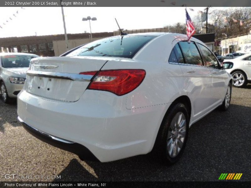 Bright White / Black 2012 Chrysler 200 LX Sedan