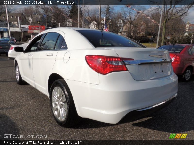 Bright White / Black 2012 Chrysler 200 LX Sedan