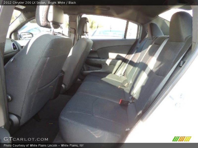 Bright White / Black 2012 Chrysler 200 LX Sedan