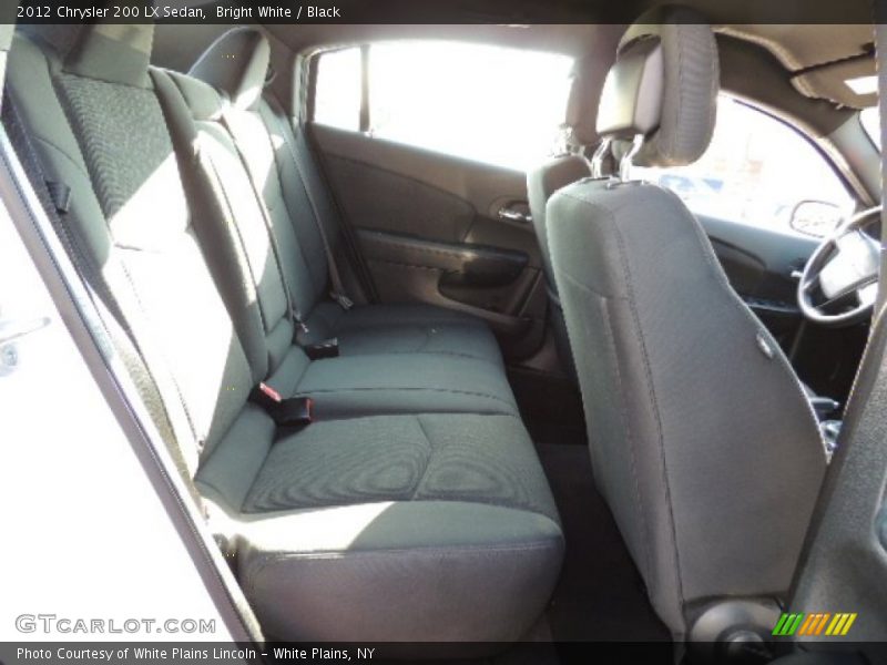 Bright White / Black 2012 Chrysler 200 LX Sedan