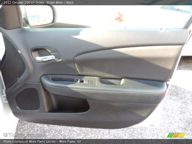 Bright White / Black 2012 Chrysler 200 LX Sedan