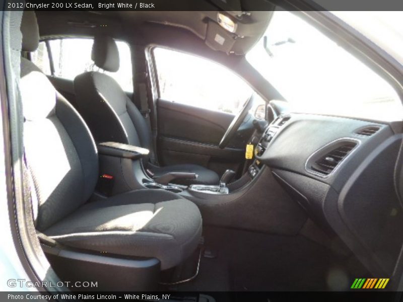 Bright White / Black 2012 Chrysler 200 LX Sedan