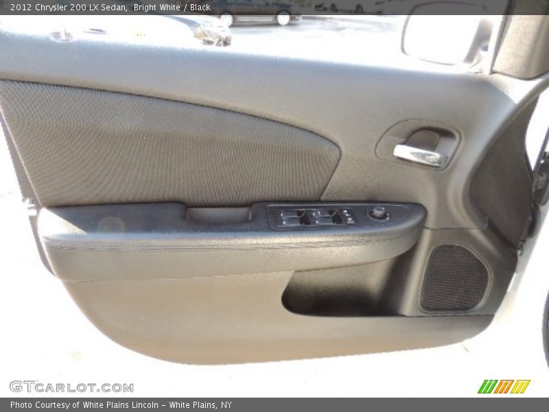 Bright White / Black 2012 Chrysler 200 LX Sedan