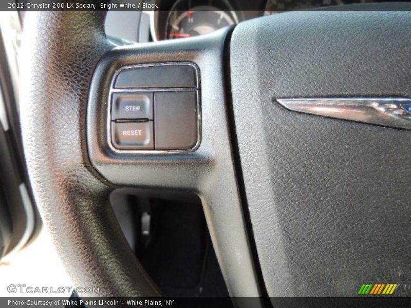 Bright White / Black 2012 Chrysler 200 LX Sedan