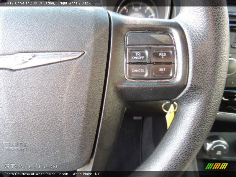 Bright White / Black 2012 Chrysler 200 LX Sedan