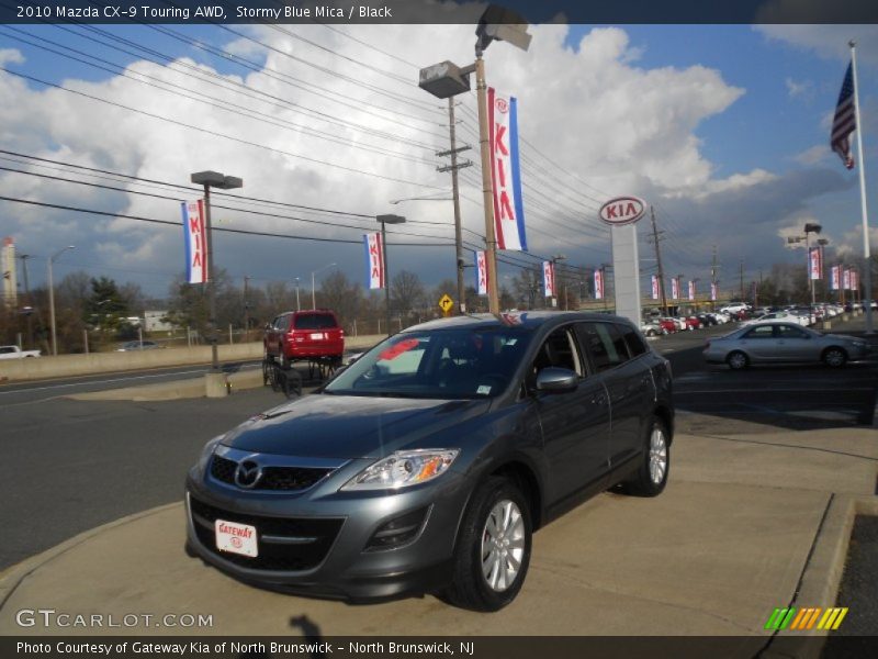 Stormy Blue Mica / Black 2010 Mazda CX-9 Touring AWD