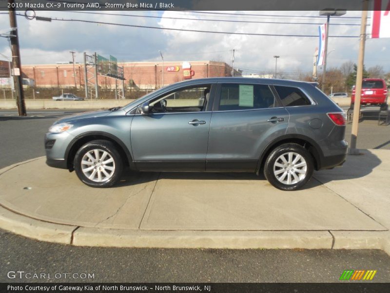 Stormy Blue Mica / Black 2010 Mazda CX-9 Touring AWD