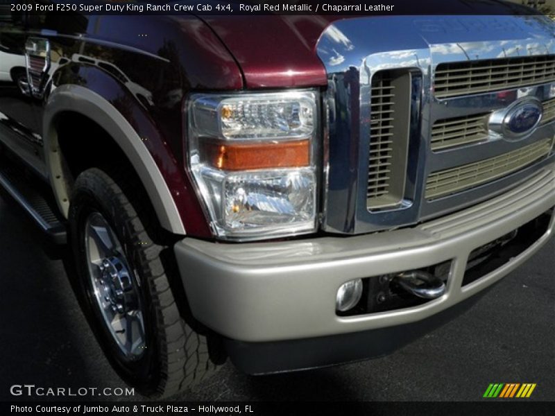 Royal Red Metallic / Chaparral Leather 2009 Ford F250 Super Duty King Ranch Crew Cab 4x4