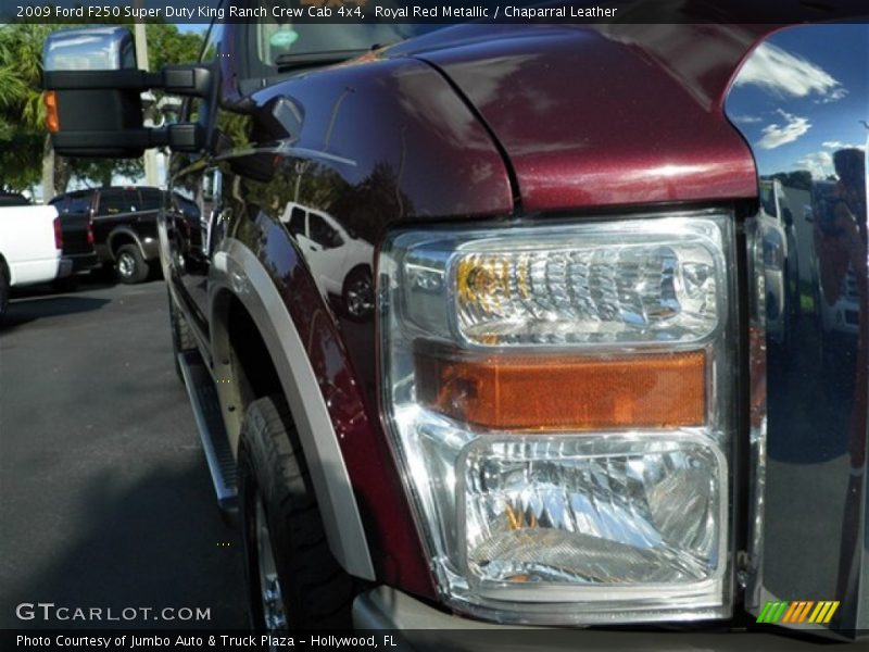 Royal Red Metallic / Chaparral Leather 2009 Ford F250 Super Duty King Ranch Crew Cab 4x4