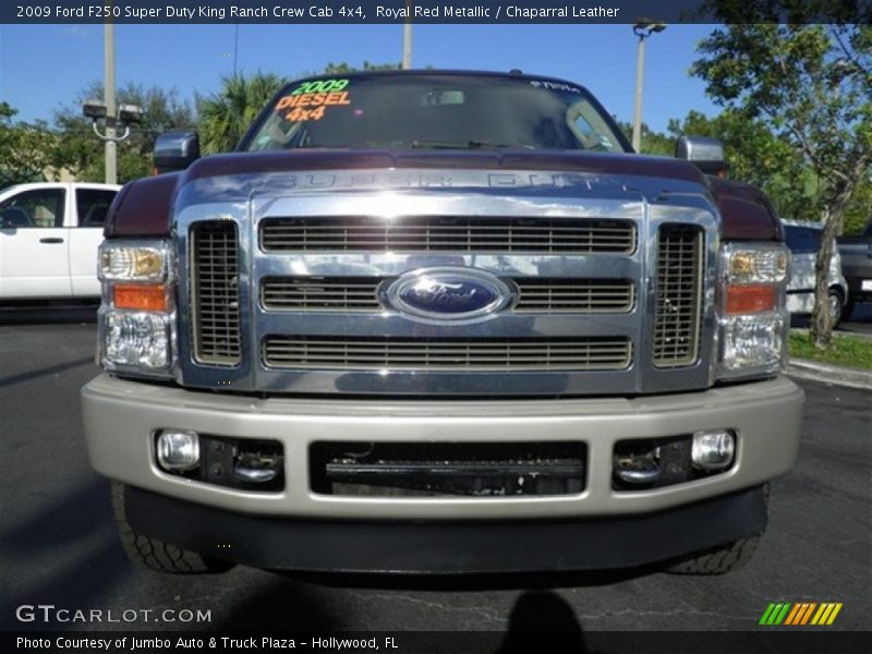 Royal Red Metallic / Chaparral Leather 2009 Ford F250 Super Duty King Ranch Crew Cab 4x4