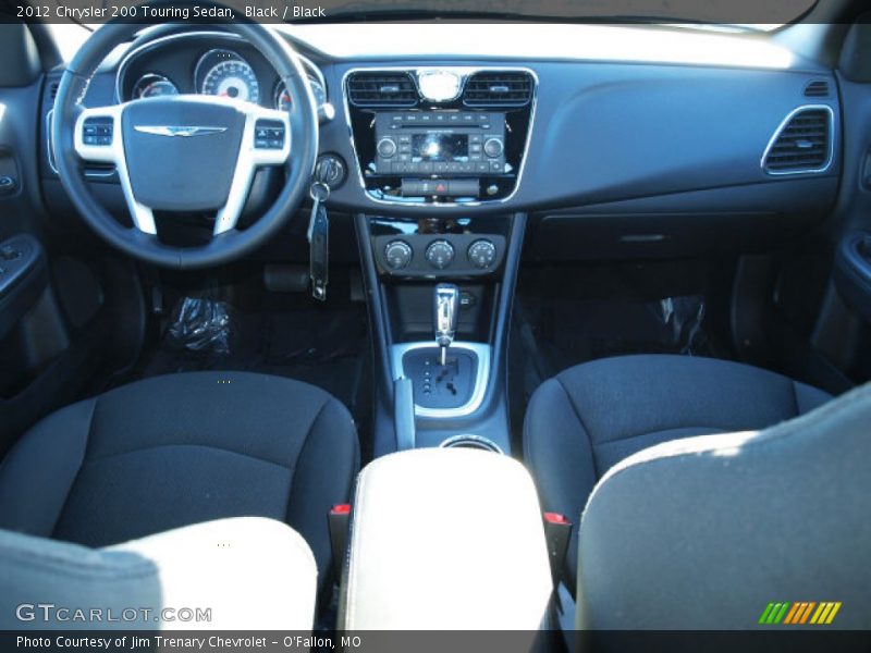 Black / Black 2012 Chrysler 200 Touring Sedan