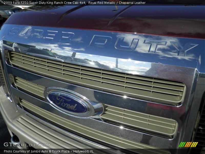 Royal Red Metallic / Chaparral Leather 2009 Ford F250 Super Duty King Ranch Crew Cab 4x4