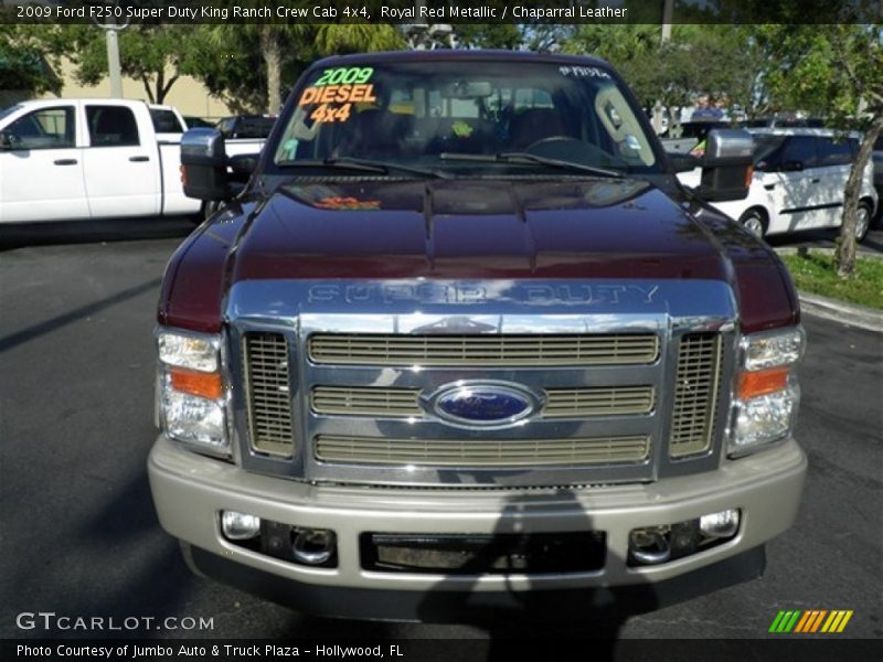 Royal Red Metallic / Chaparral Leather 2009 Ford F250 Super Duty King Ranch Crew Cab 4x4